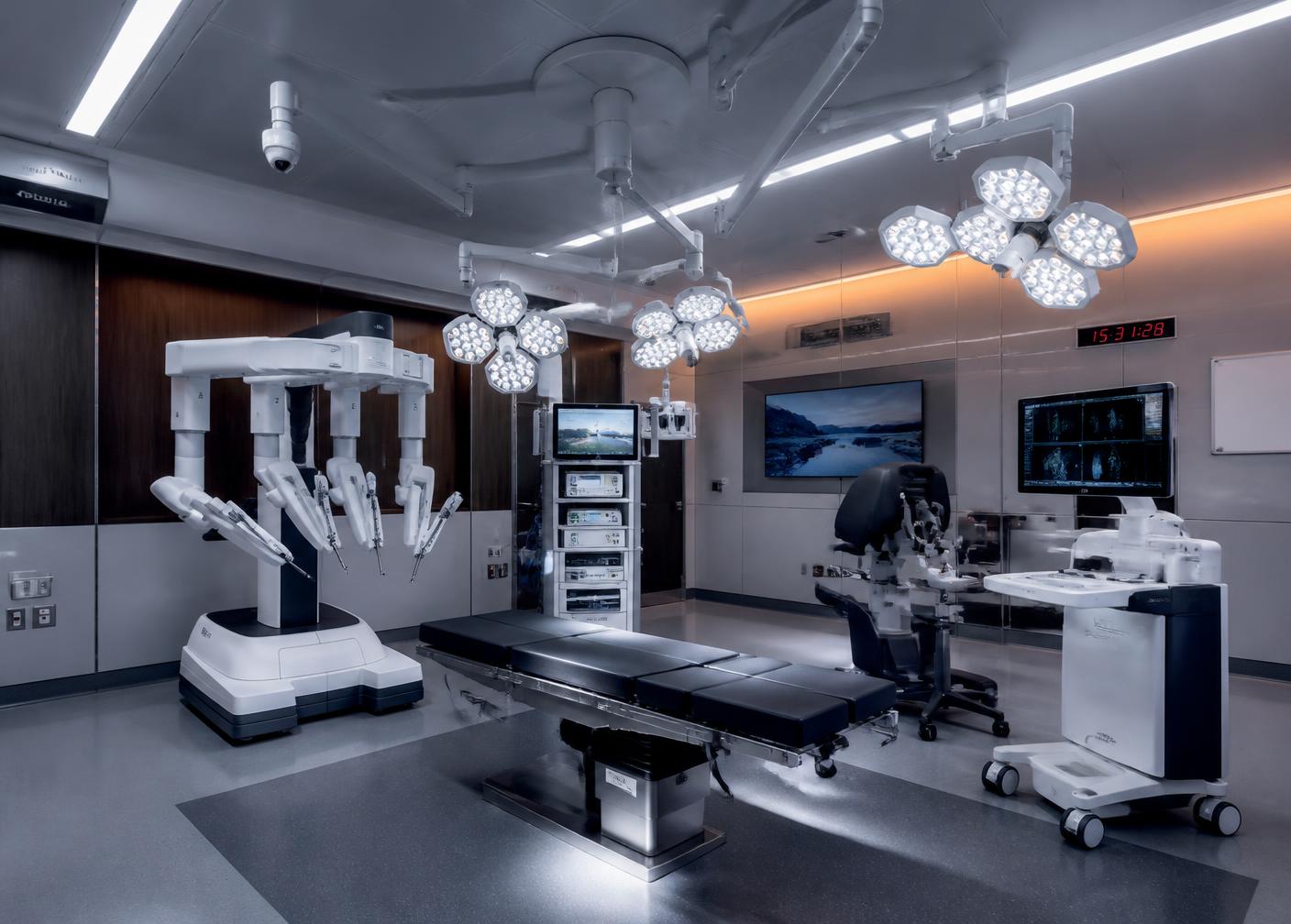 Robot-assisted operating theatre